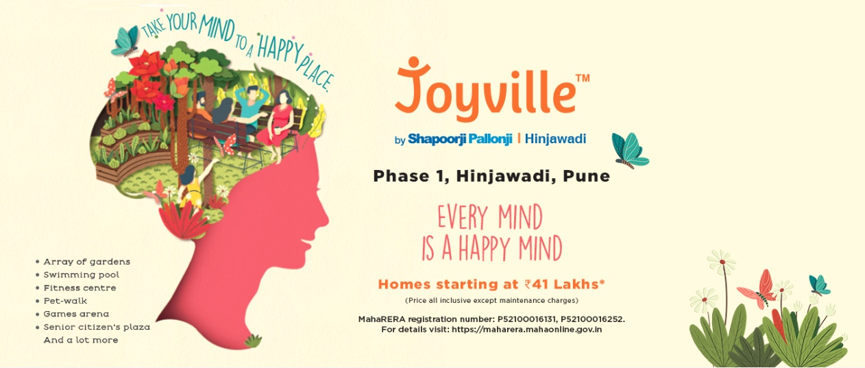 Book homes starting @ Rs. 41 Lacs at Shapoorji Pallonji Joyville in Pune Update